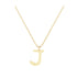J - Letter Name Necklace Initial Necklace